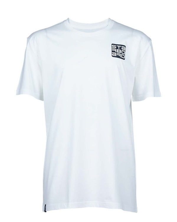 2024 Starboard Shield Tiki Tee - White/BlackTilbehør - Klær - T-ShirtFluid.no