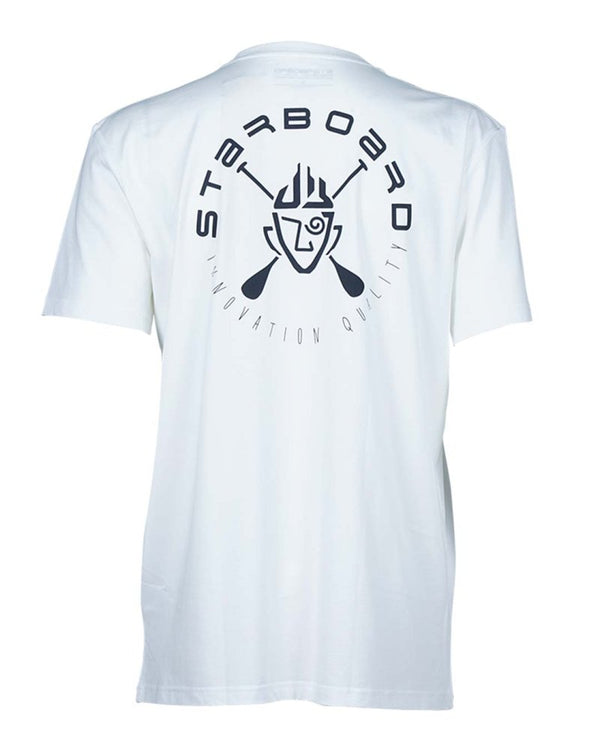 2024 Starboard Shield Tiki Tee - White/BlackTilbehør - Klær - T-ShirtFluid.no