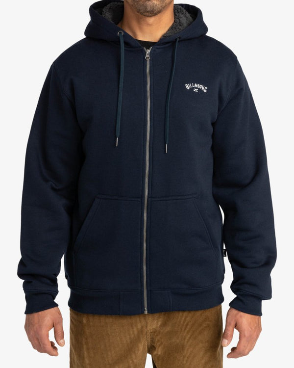 Billabong Arch Sherpa Zip Hood - NavyTilbehør - Klær - GenserFluid.no