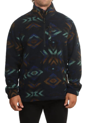 Billabong Boundary Mock Neck fleece - NavyTilbehør - Klær - GenserFluid.no