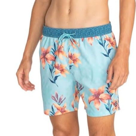 Billabong Vacay shorts lys blå hawaiiTilbehør - Klær - ShortsFluid.no